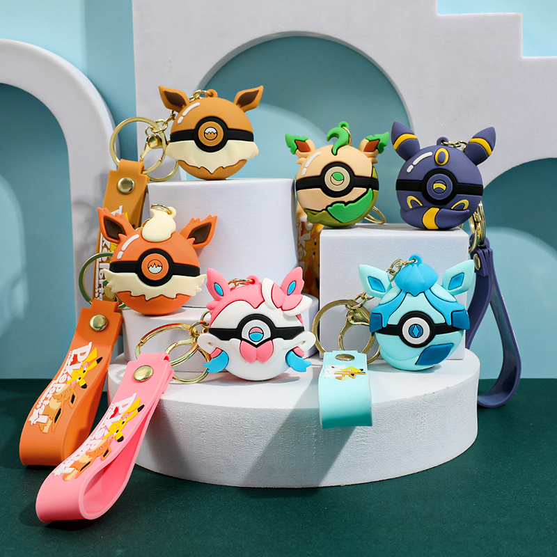 Pokeball Cosplay Prop - Poke Ball Keychain Set PVC Pokemon
