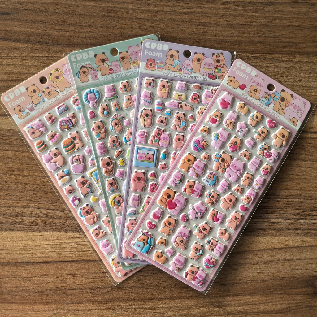 Eva Foam Sheet - 4 Sheets CPBB Cute Bear Pig