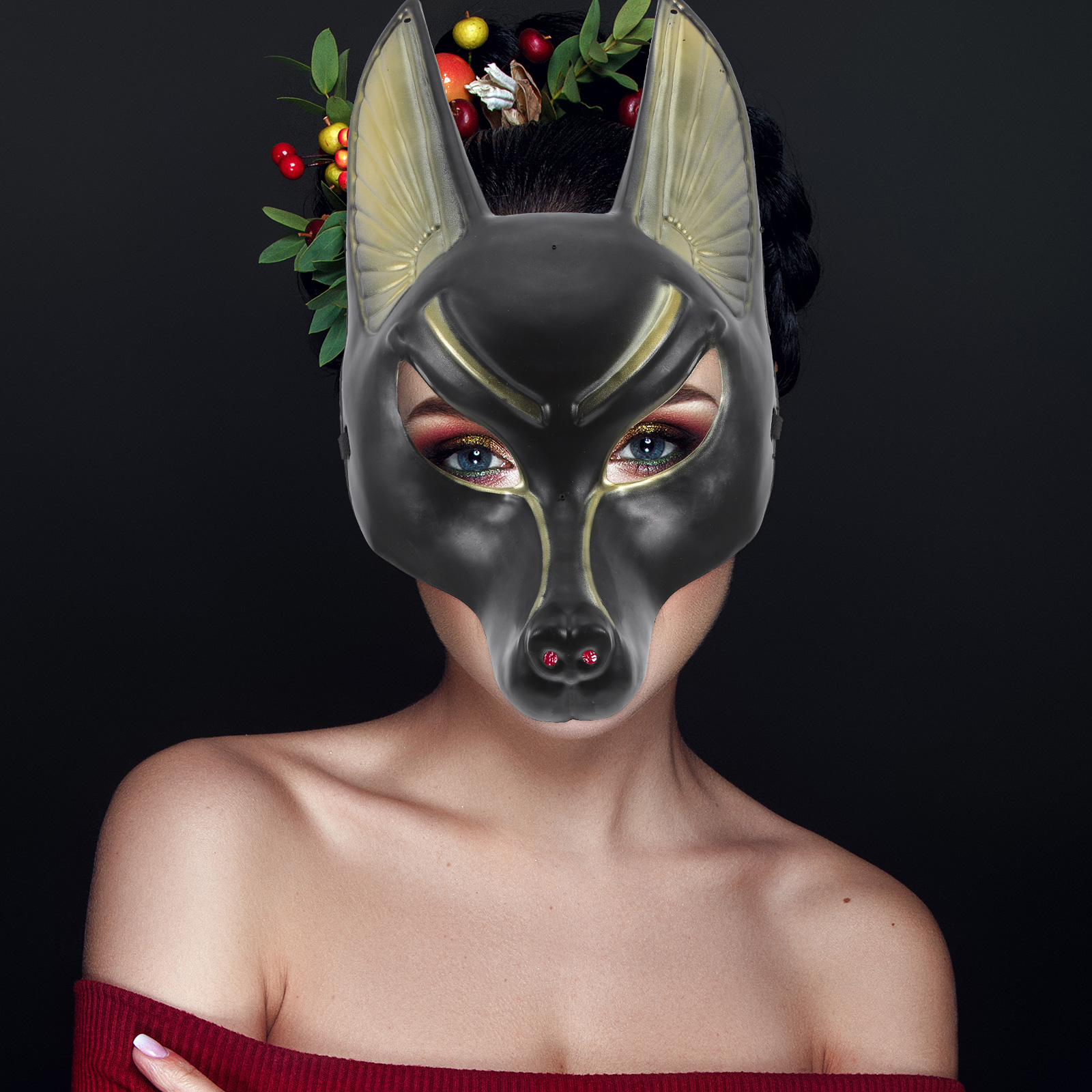 Halloween Mask Anubis Design C - Cosplay Prop Designer recension och pris