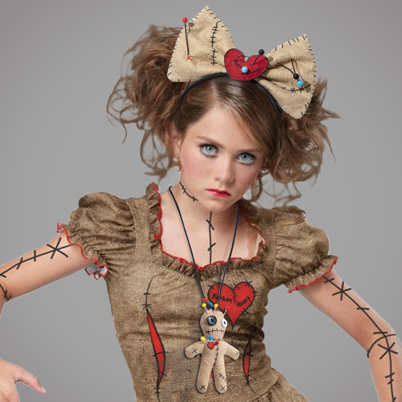 Voodoo Doll Costume Bow Headba - Voodoo Cosplay And Prop recension och pris
