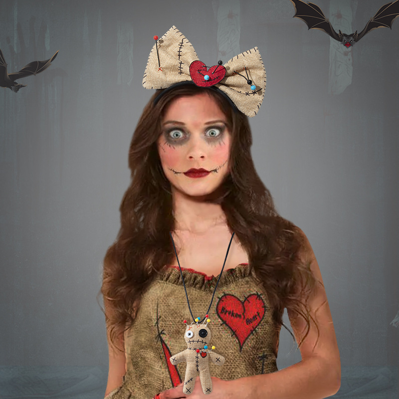 Voodoo Doll Costume Bow Headba - Voodoo Cosplay And Prop recension och pris