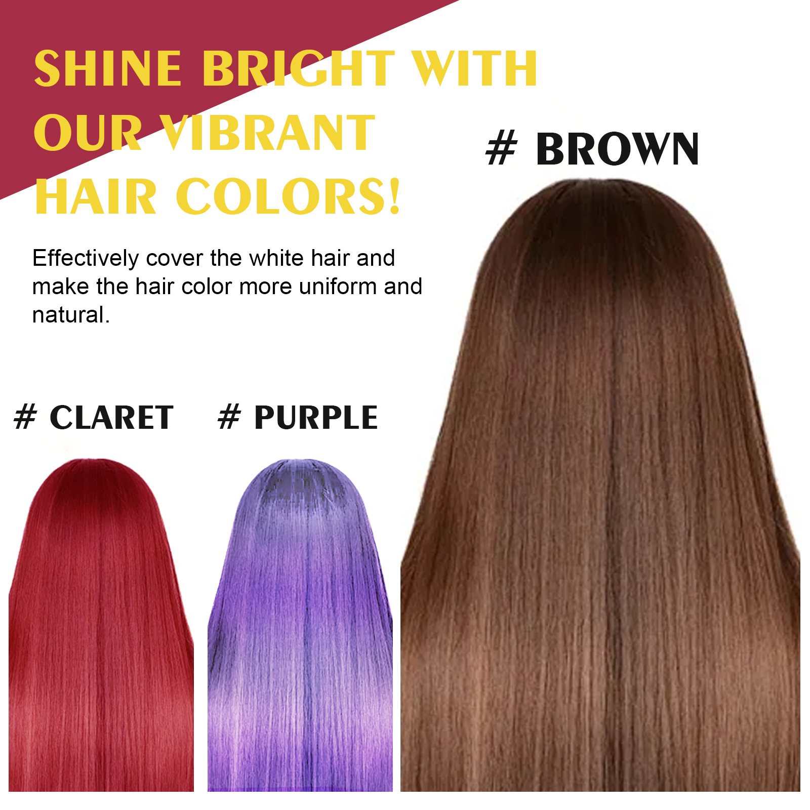 Hair Dyeing Shampoo 3-in-1 Rap - Hair Spray Color recension och pris