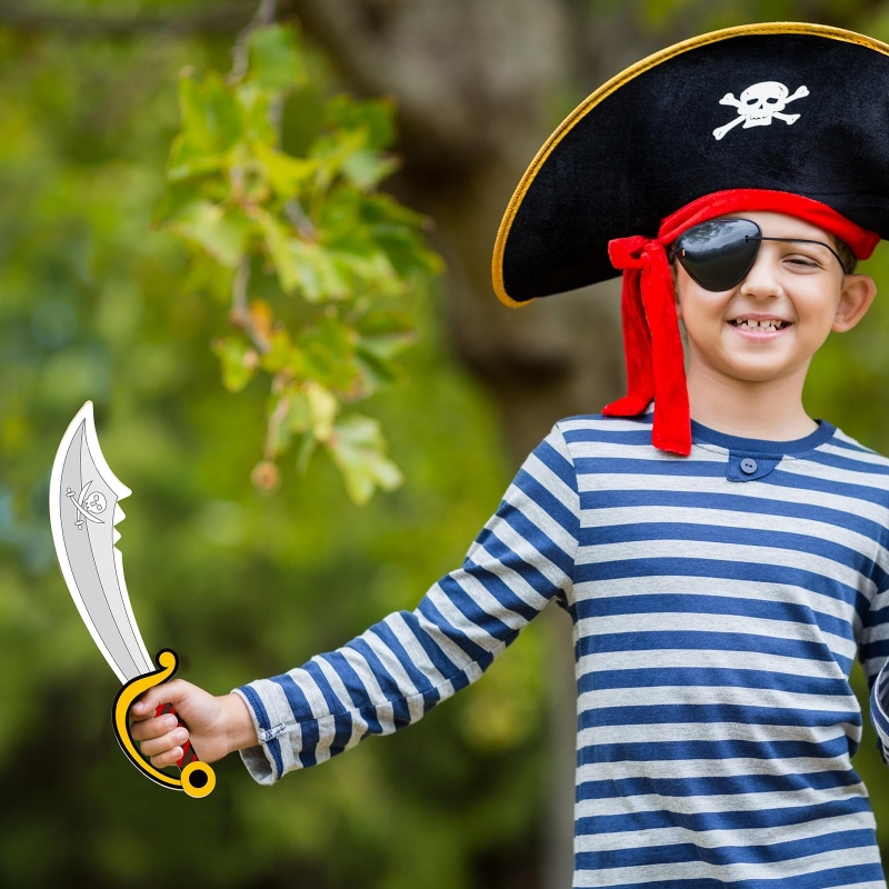 16pcs Kids Wooden Pirate Theme - Cosplay Prop Painting recension och pris