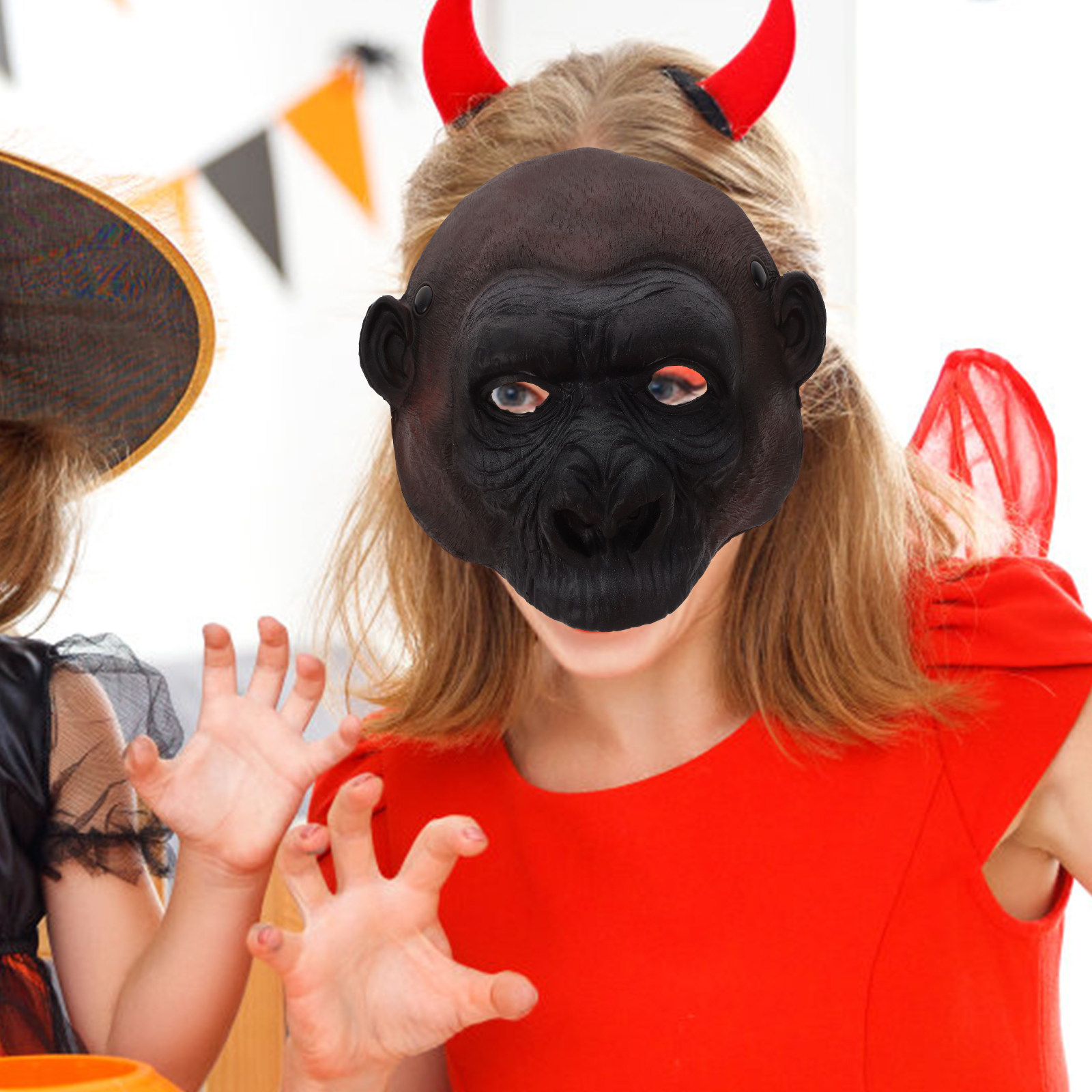 Halloween PU Gorilla Mask Scar - Cosplay Prop Designer recension och pris