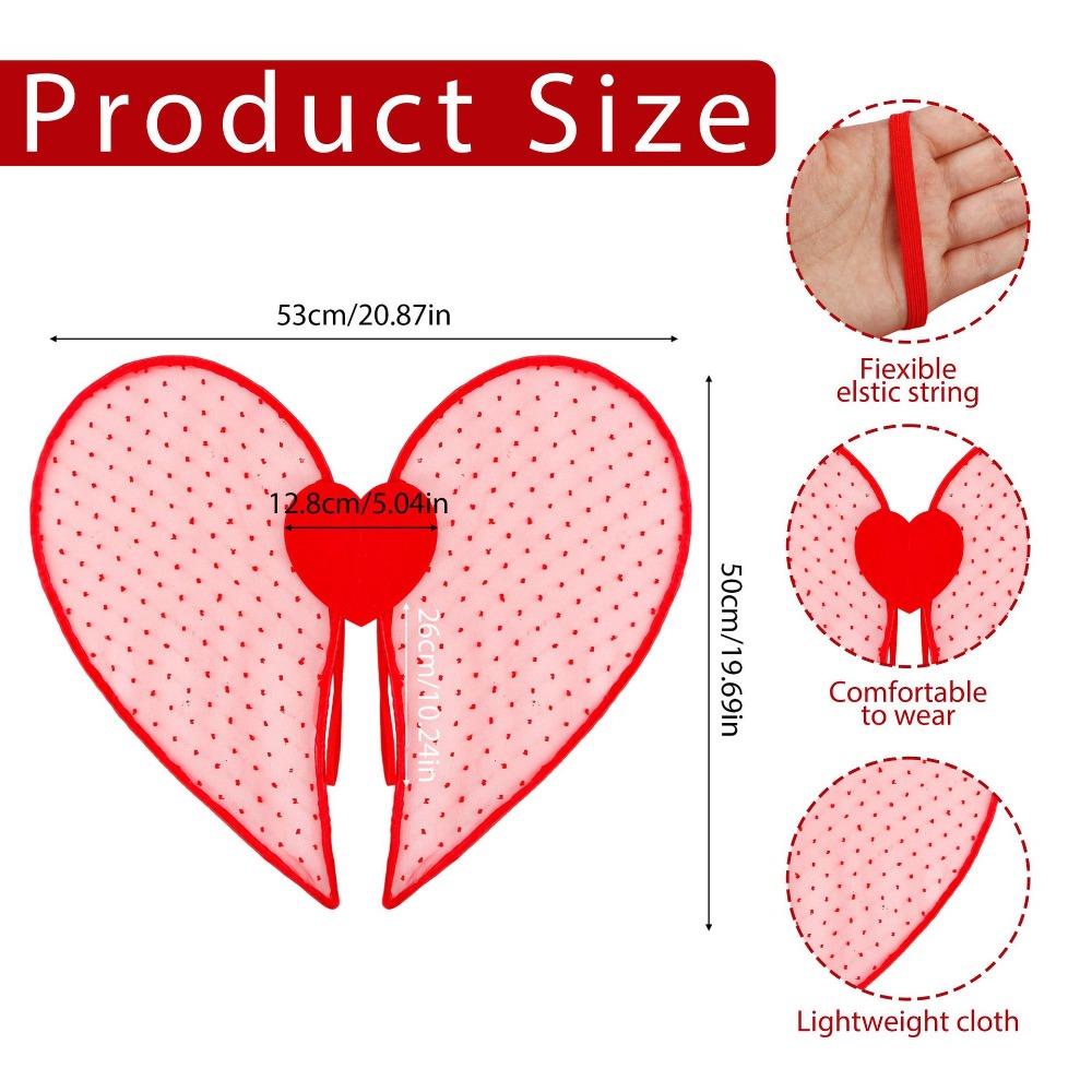 Organza Material Heart Wings C - Cosplay Prop Designer recension och pris