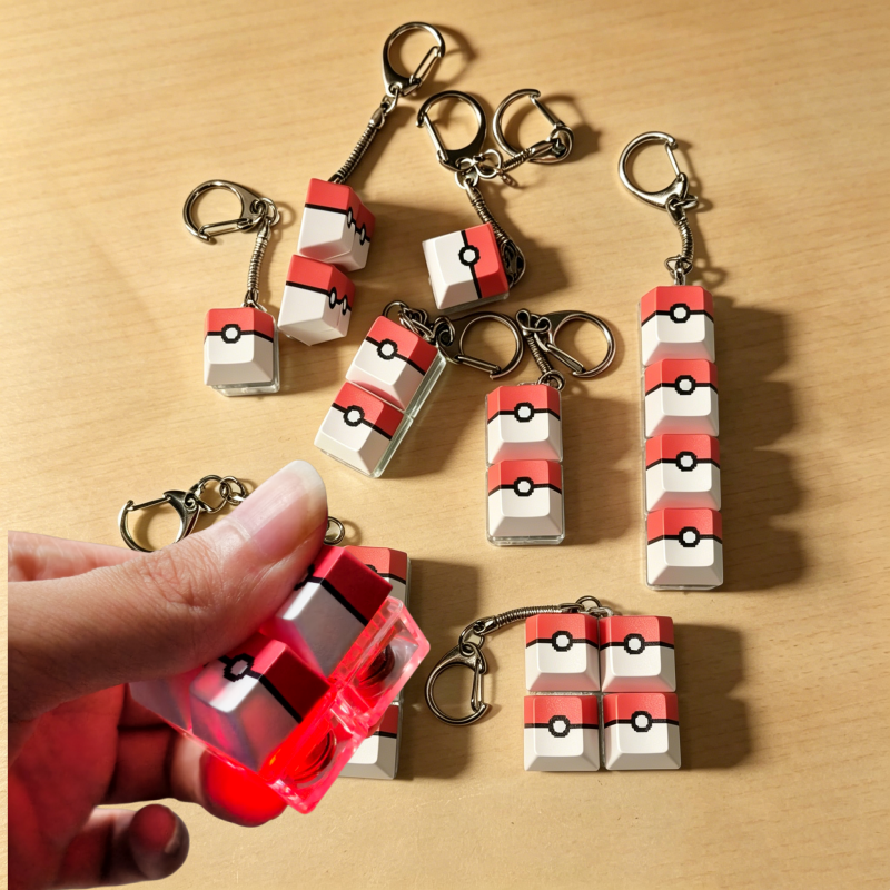 Pokeball Light Up Keyboard Key - Pokeball Cosplay Prop recension och pris