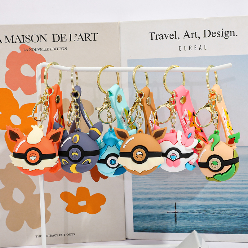 Poke Ball Keychain Set PVC Pok - Pokeball Cosplay Prop recension och pris