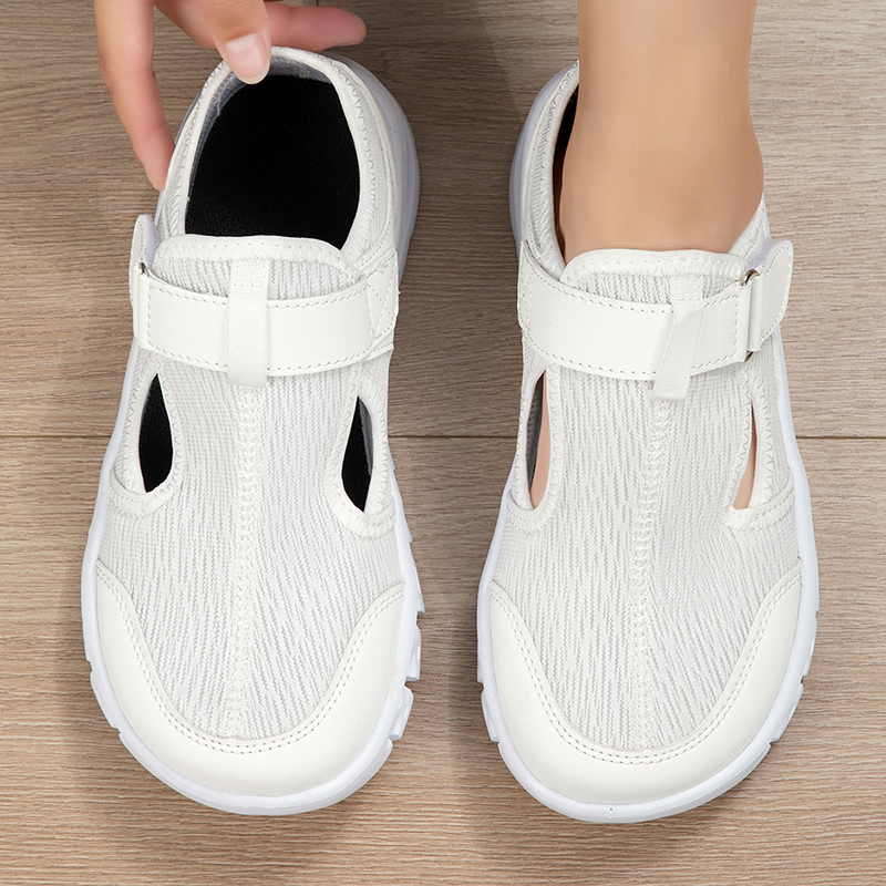 Wide Fit Women's Summer Shoes  - Velcro Hook Loop recension och pris