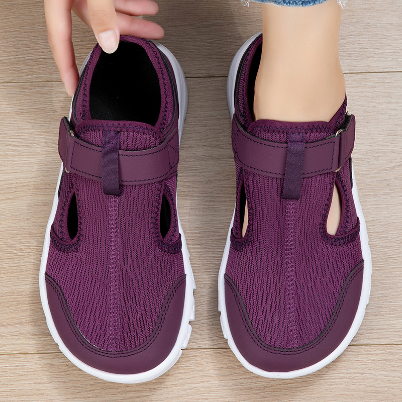 Wide Fit Women's Summer Shoes  - Velcro Hook Loop recension och pris