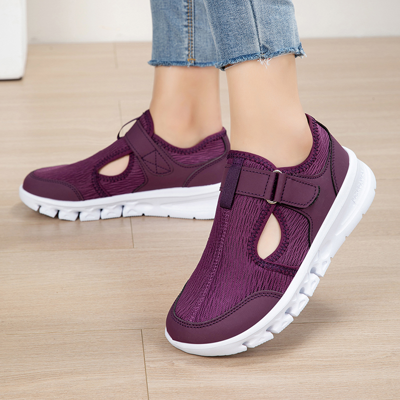 Wide Fit Women's Summer Shoes  - Velcro Hook Loop recension och pris
