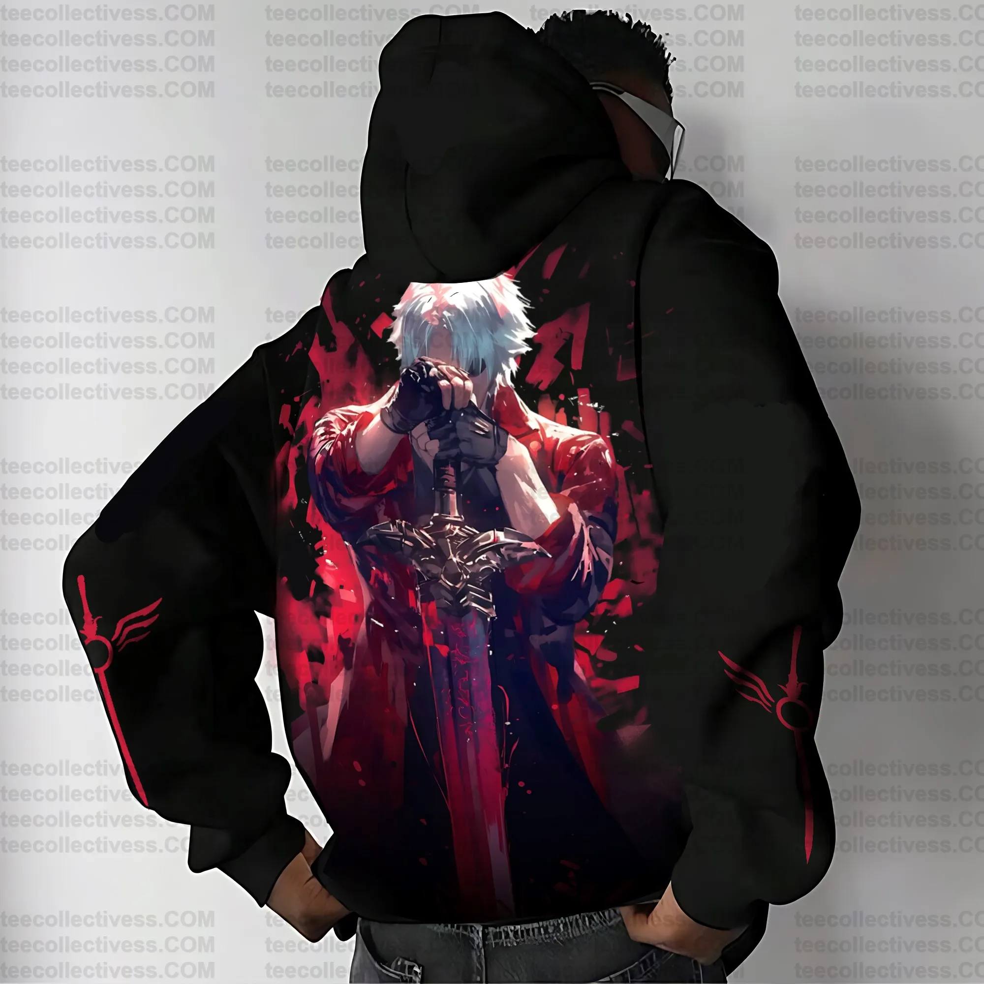 Devil May Cry 5 Hoodie Set Bla - Cosplay Prop Dagger recension och pris