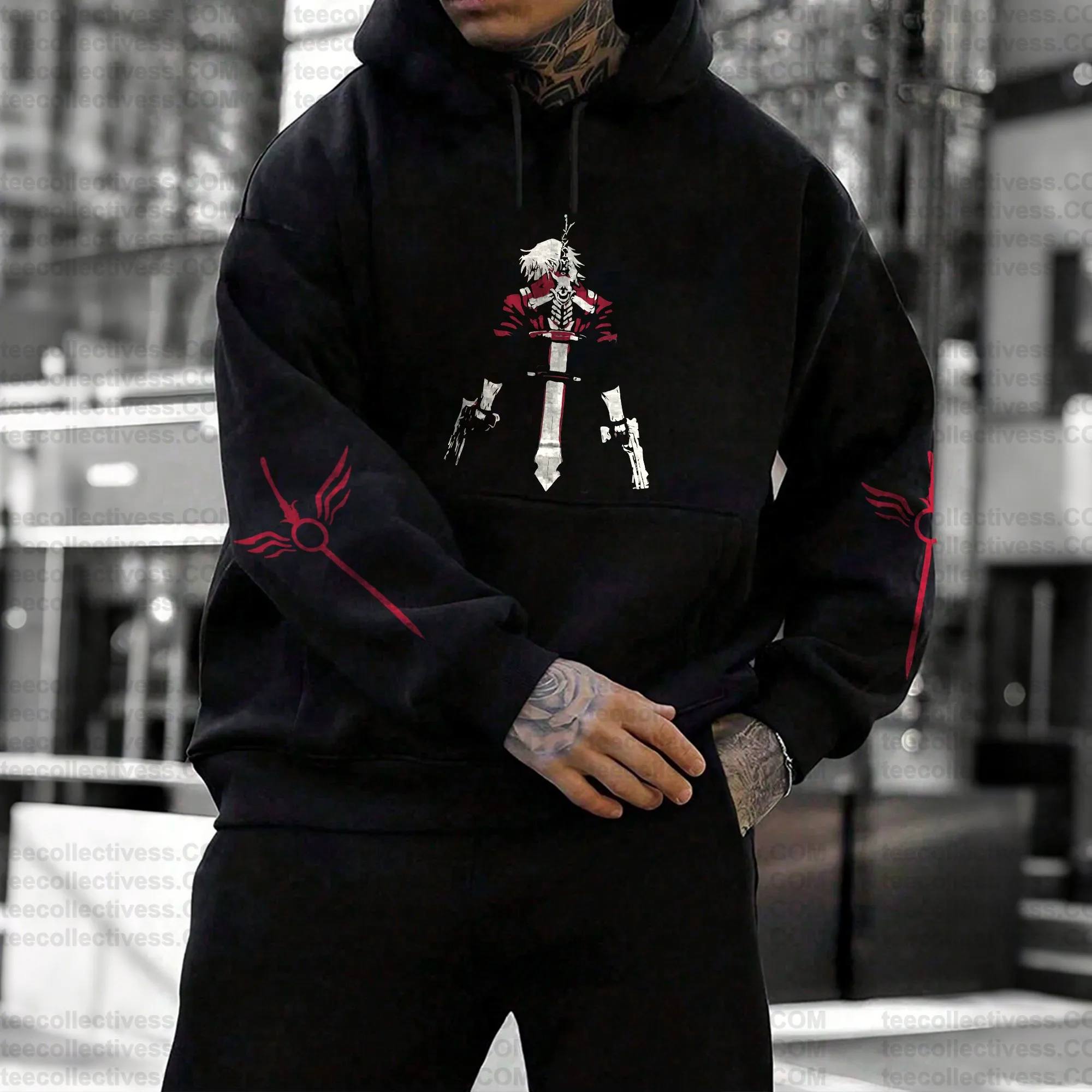 Devil May Cry 5 Hoodie Set Bla - Cosplay Prop Dagger recension och pris