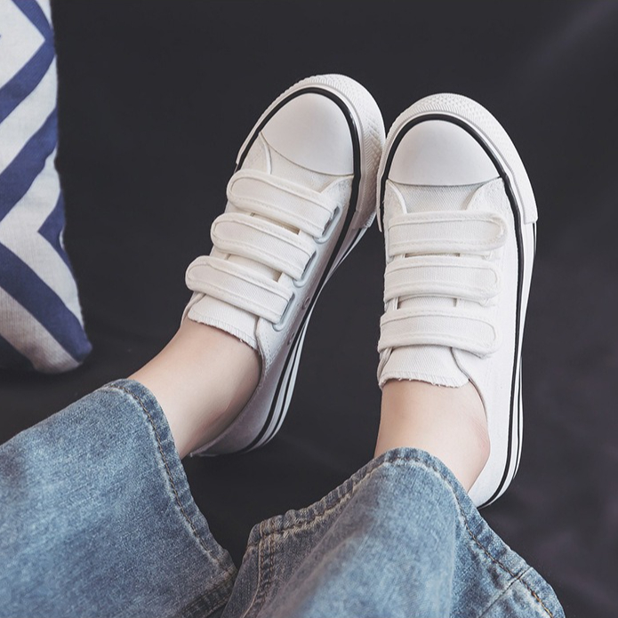 New style Velcro low-top white - Velcro Hook Loop recension och pris