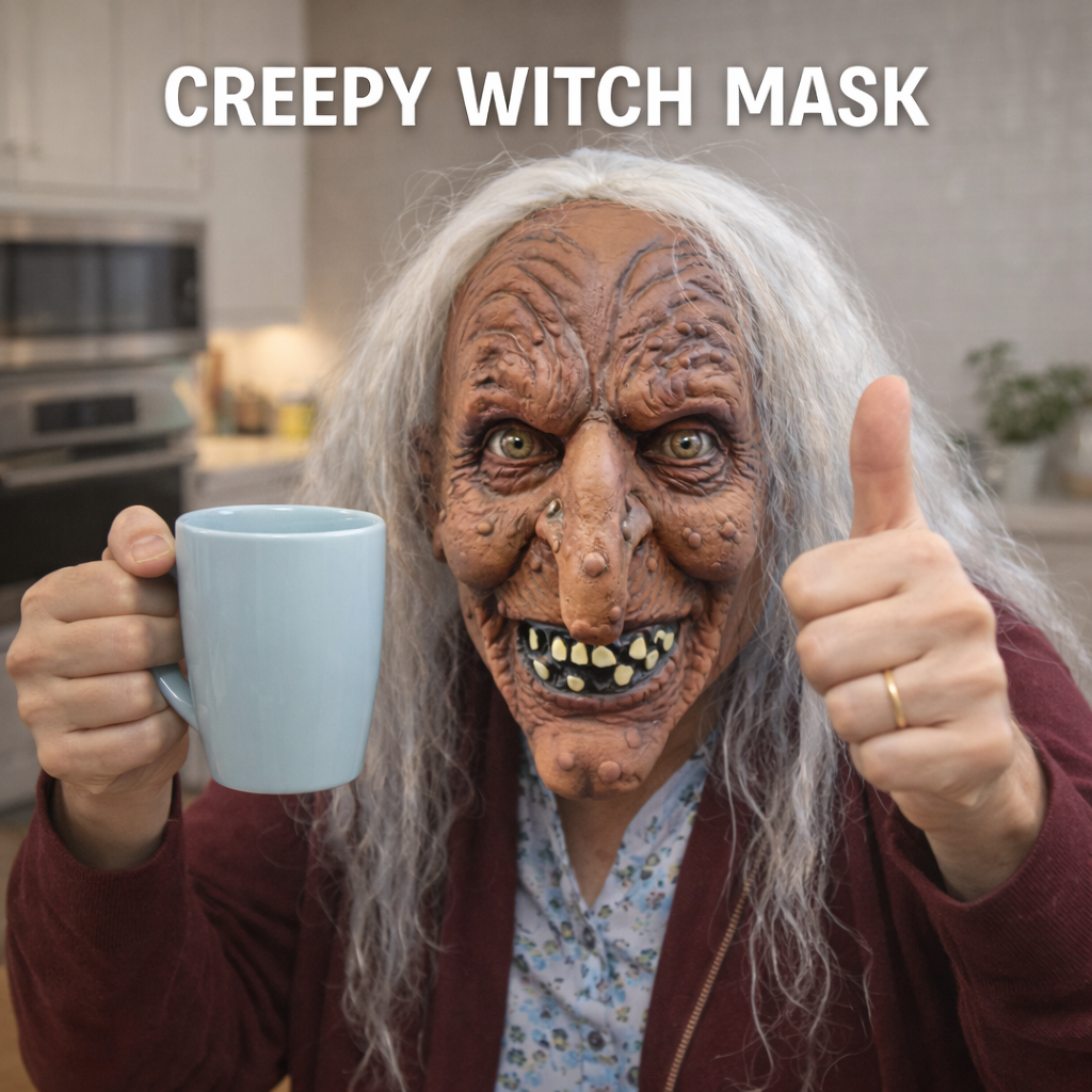 Creative Witch Latex Mask For  - Cosplay Prop Designer recension och pris