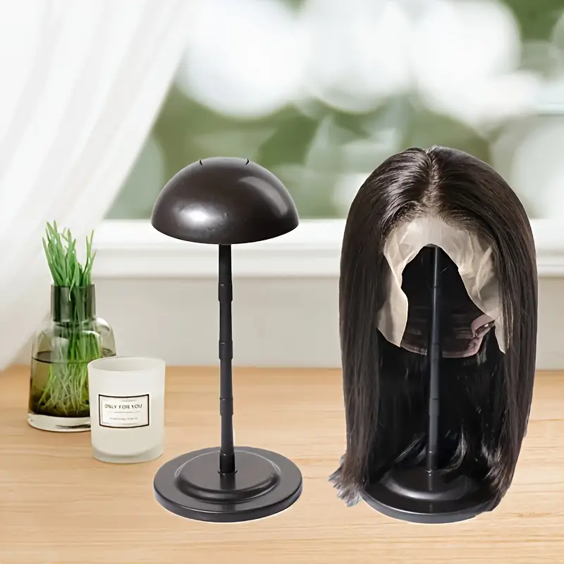 Black Plastic Wig Stand For Wi - Aerith Cosplay Prop recension och pris