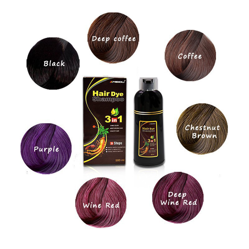 500ml Hair Color Dye Shampoo 3 - Hair Spray Color recension och pris
