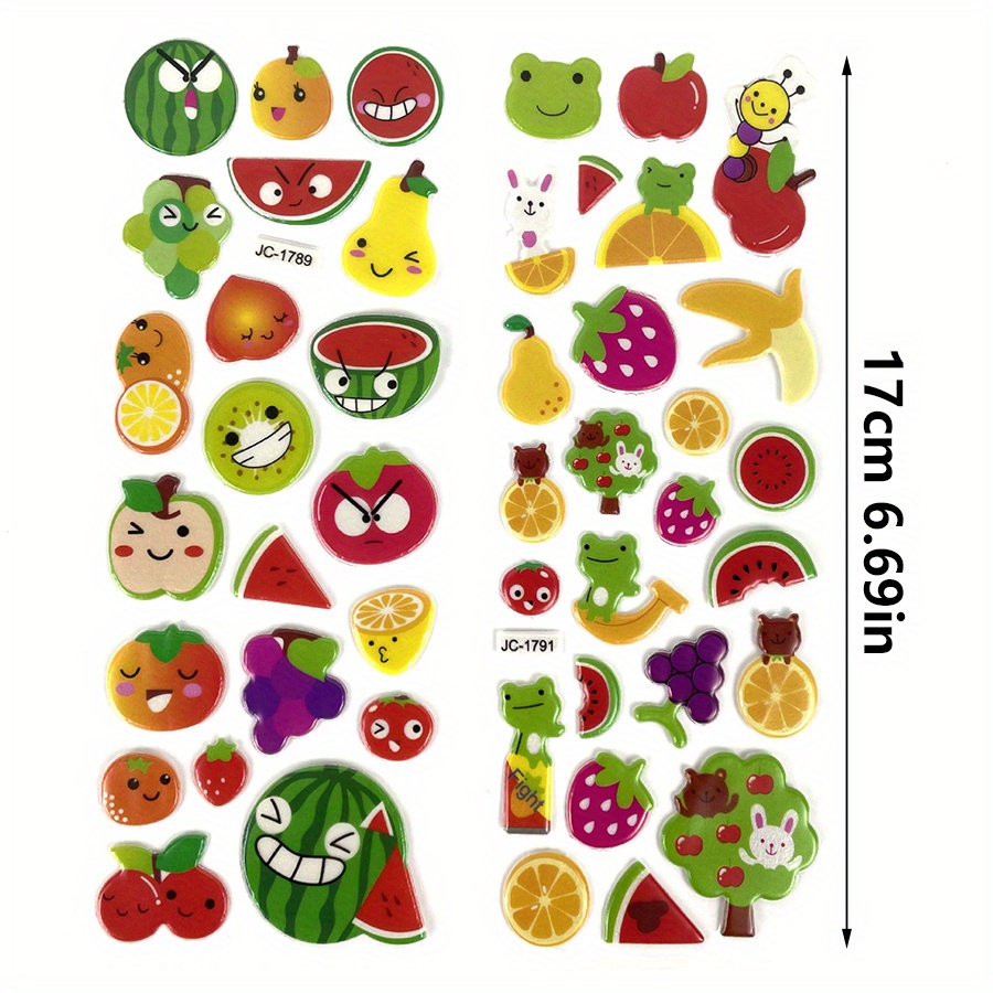 6 Sheets 3D Puffy Stickers Foa - Eva Foam Sheet recension och pris