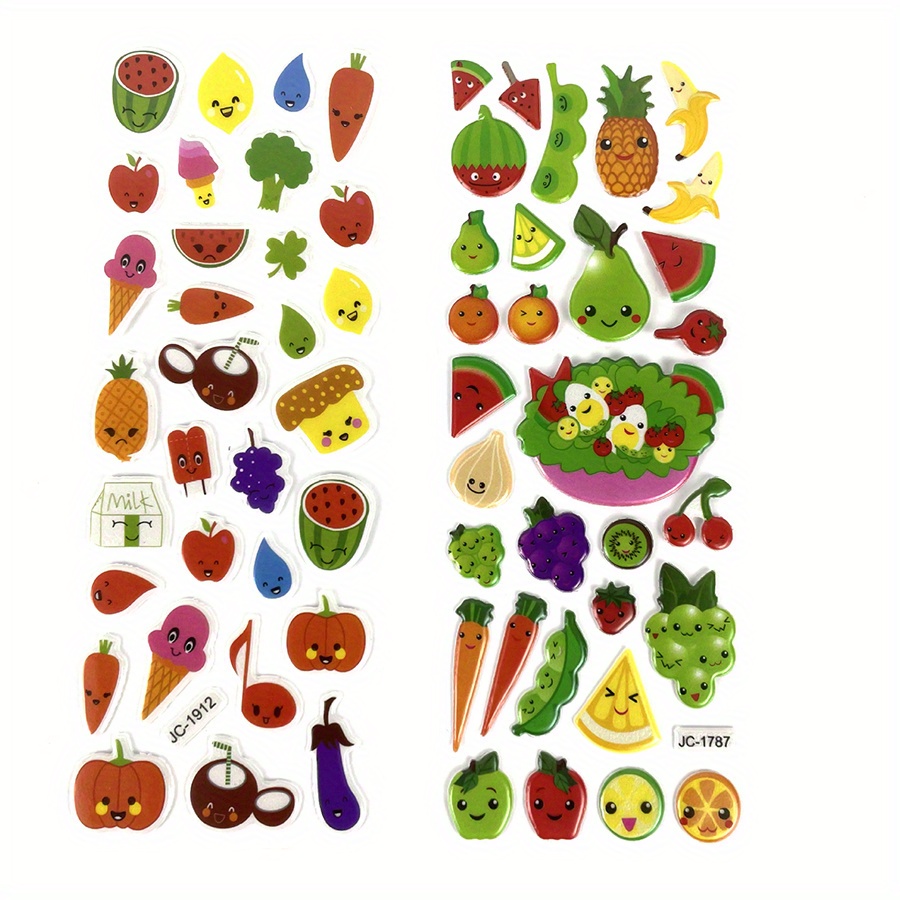 6 Sheets 3D Puffy Stickers Foa - Eva Foam Sheet recension och pris