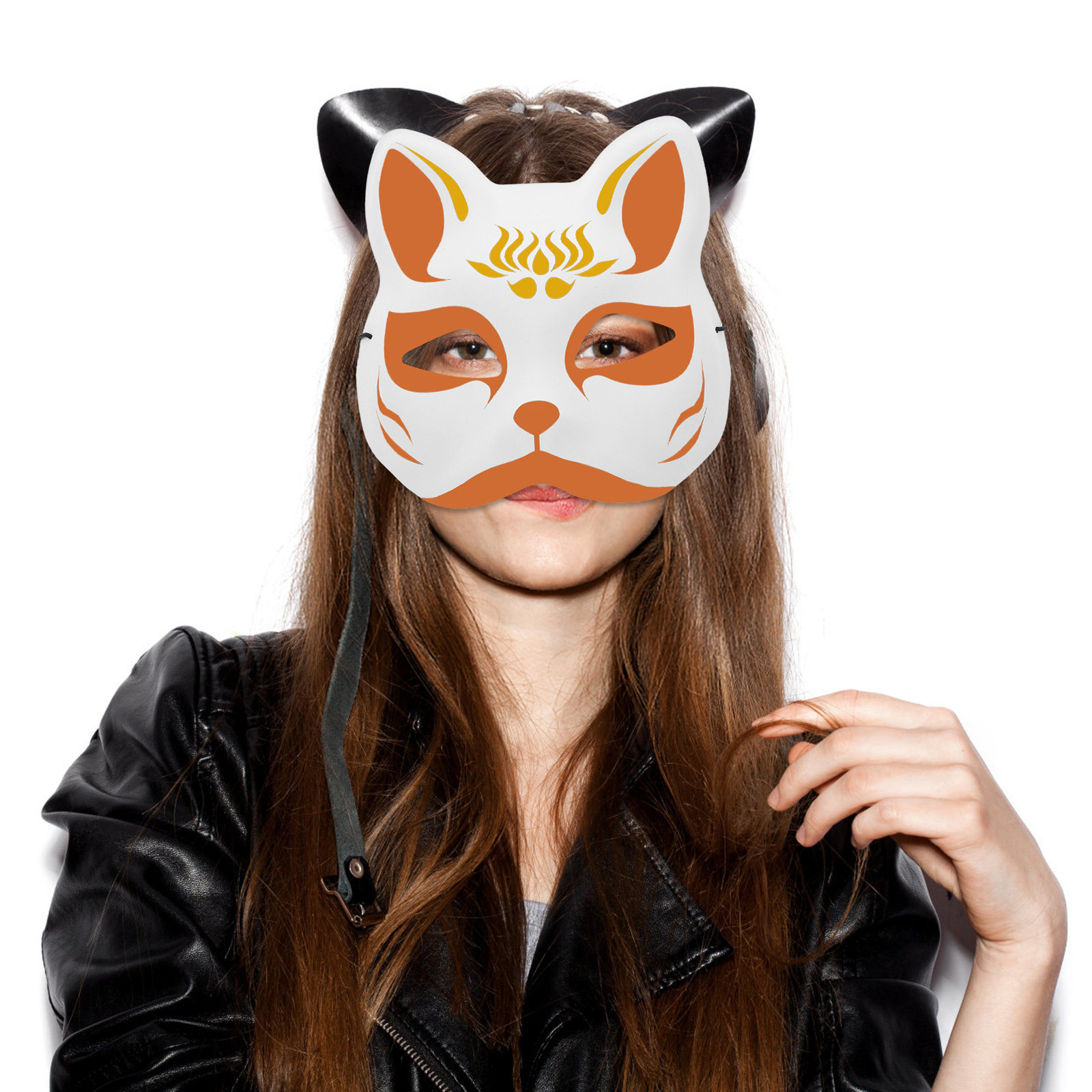 1Set DIY Blank Fox Cat Mask Ha - Cosplay Prop Painting recension och pris