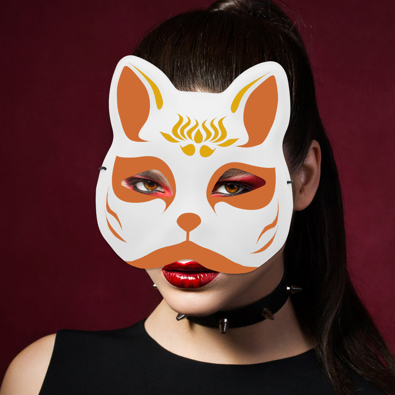 1Set DIY Blank Fox Cat Mask Ha - Cosplay Prop Painting recension och pris