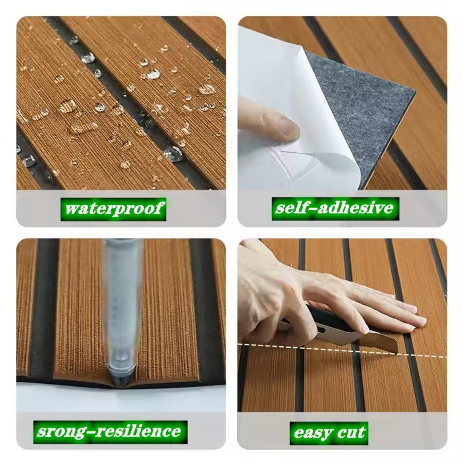 1200/2400x450x6mm Faux Teak EV - Eva Foam Sheet recension och pris