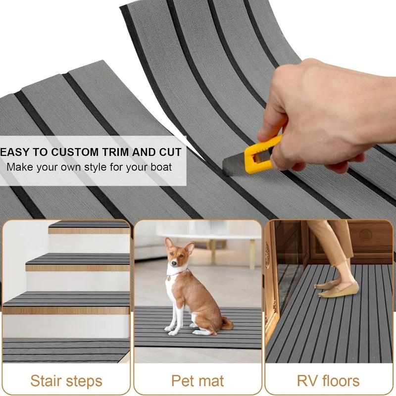 1200/2400x450x6mm Faux Teak EV - Eva Foam Sheet recension och pris