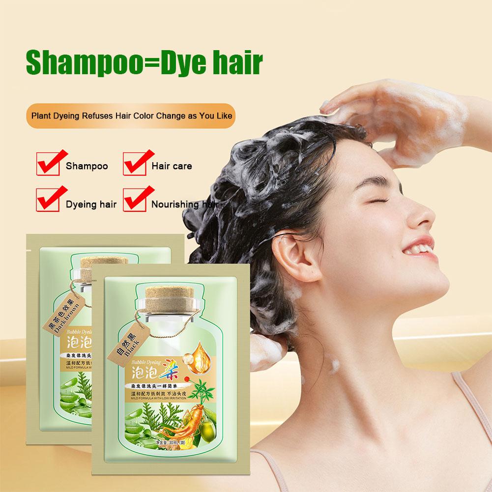 30ML/Bag Bubble Hair Dye Shamp - Hair Spray Color recension och pris